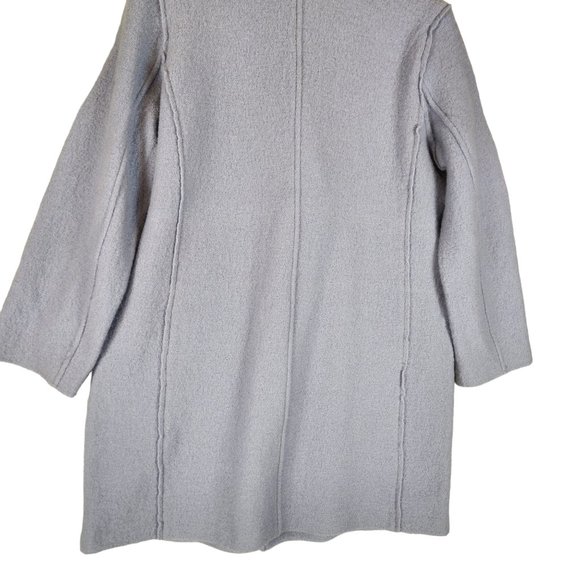 J. Crew Daphne‎ Topcoat Women's 8 Blue Italian Boiled Wool Preppy Classic - Picture 6 of 11